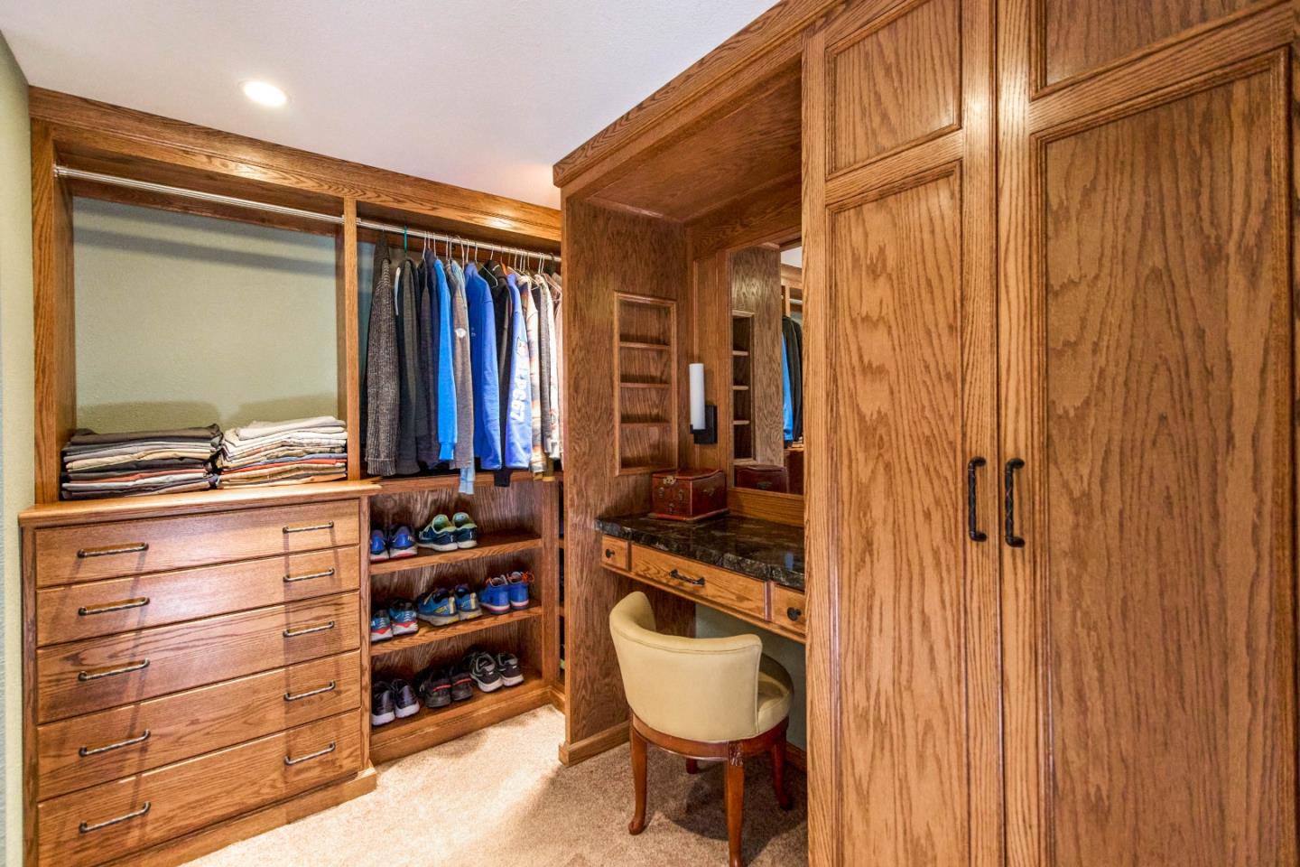 18765 Favre Ridge Road Los Gatos, CA 95033 - Photo 19 of 45 a bathroom with a sink a toilet and shower
