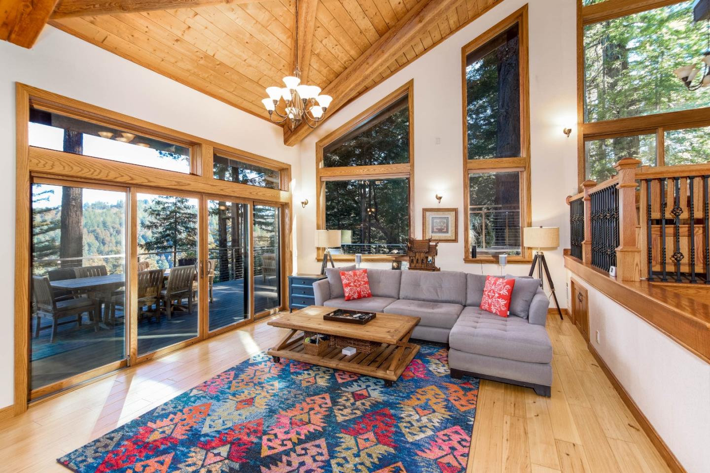 18765 Favre Ridge Road Los Gatos, CA 95033 - Photo 8 of 45 a living room filled with furniture and a large window