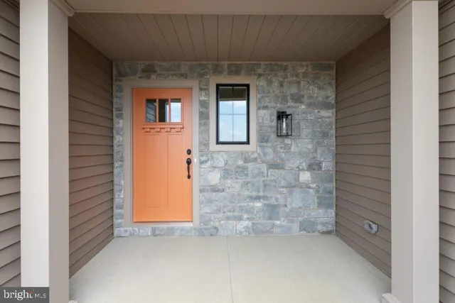 a view of a door of the house