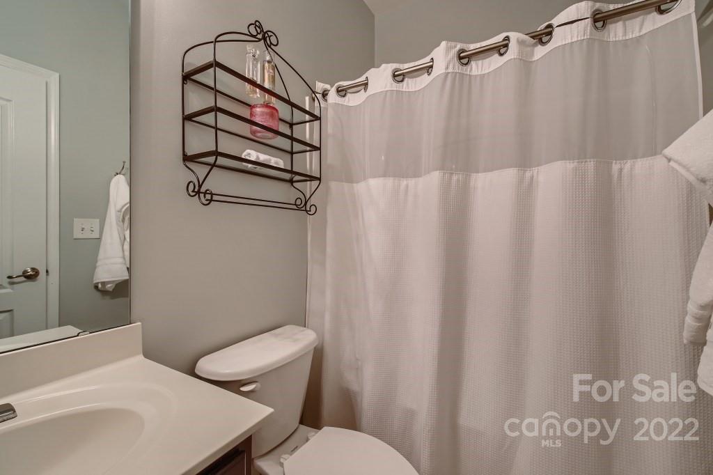 10461 Rocky Ford Club Road Charlotte, NC 28078 - Photo 16 of 27 a white toilet sitting next to a bathroom sink