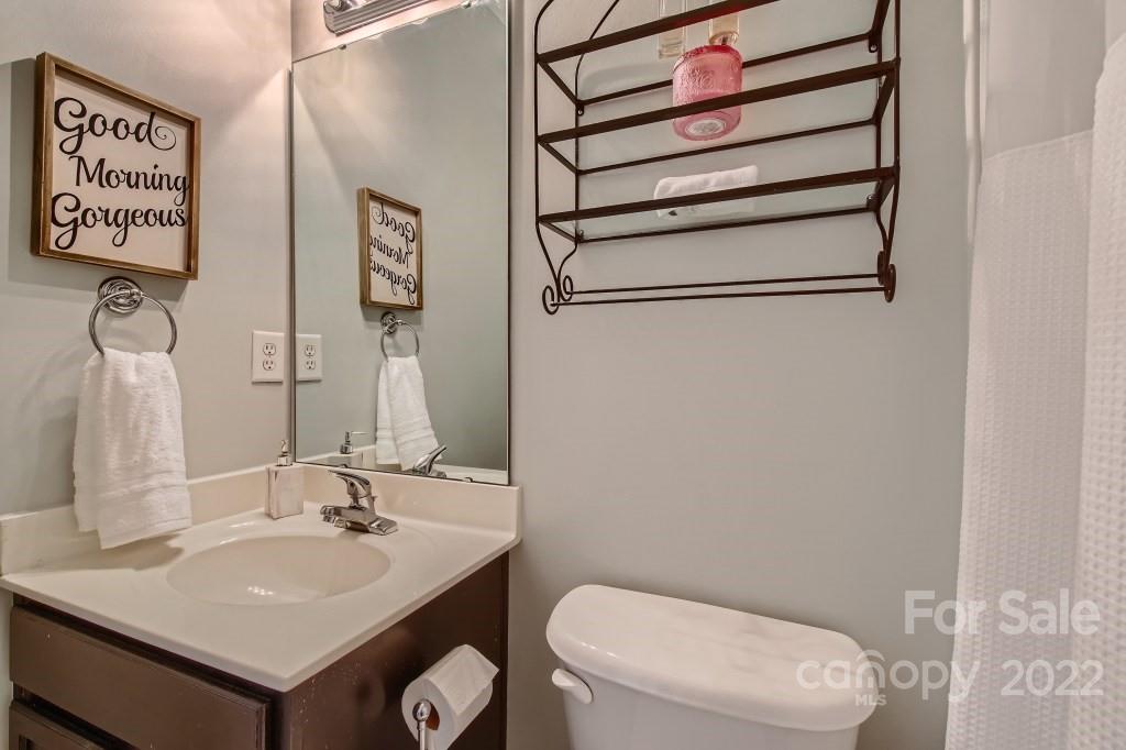 10461 Rocky Ford Club Road Charlotte, NC 28078 - Photo 17 of 27 a bathroom with a sink toilet and vanity