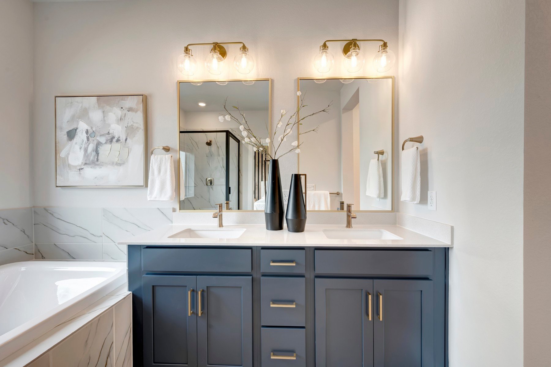 5606 Forks Road Austin, TX 78747 - Photo 11 of 18 Owner's Bathroom (Staged)