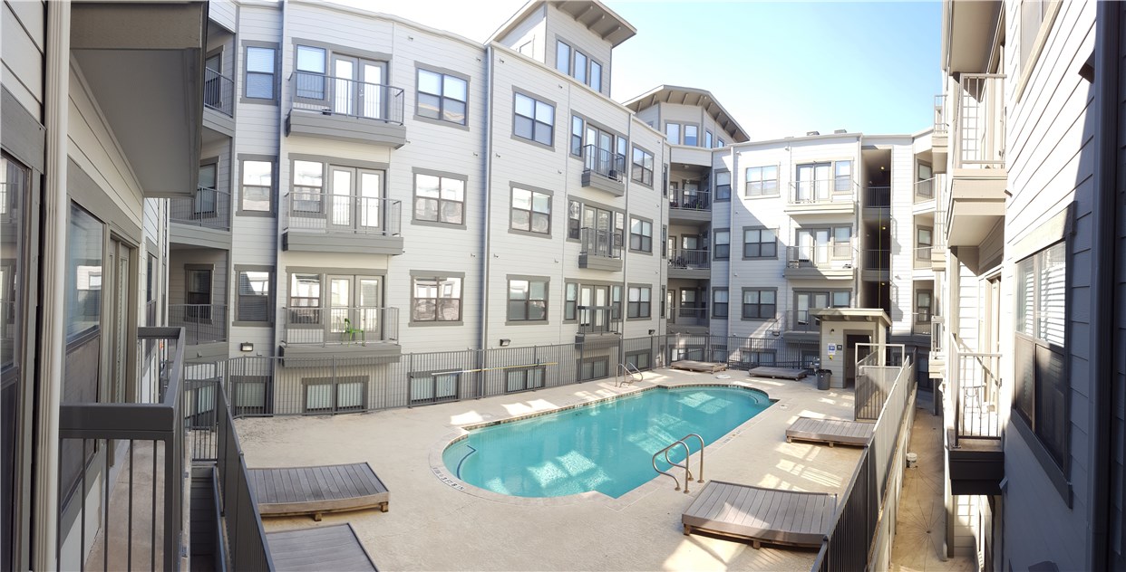 2502 Leon Street, Unit 409 Austin, TX 78705 - Photo 1 of 1 a view of a building from a patio