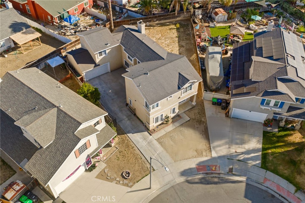 1494 Rabbit Peak Way Hemet, CA 92545 - Photo 39 of 45 an aerial view of a house with a fireplace