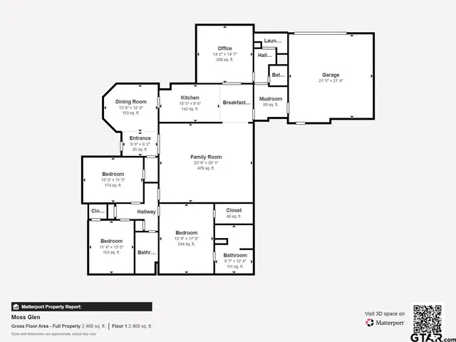 $439,900 | 3308 Moss Glen Circle, Tyler, TX 75707
