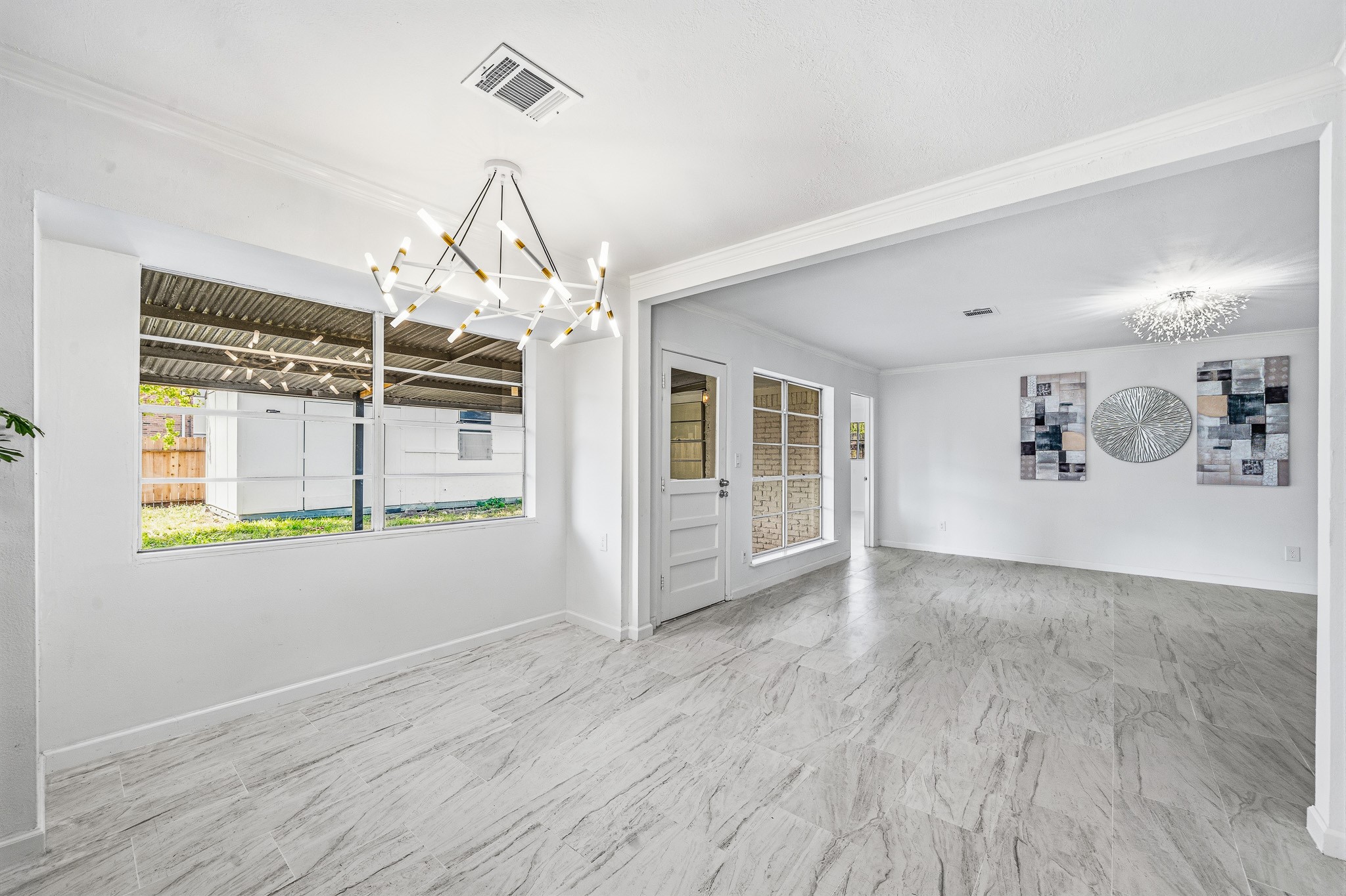 111 Princess Drive Houston, TX 77034 - Photo 16 of 30 wooden floor in an empty room with a window