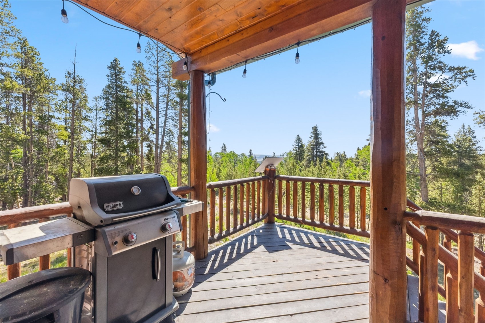 889 Venture Road Fairplay, CO 80440 - Photo 28 of 38 a view of a balcony with wooden floor