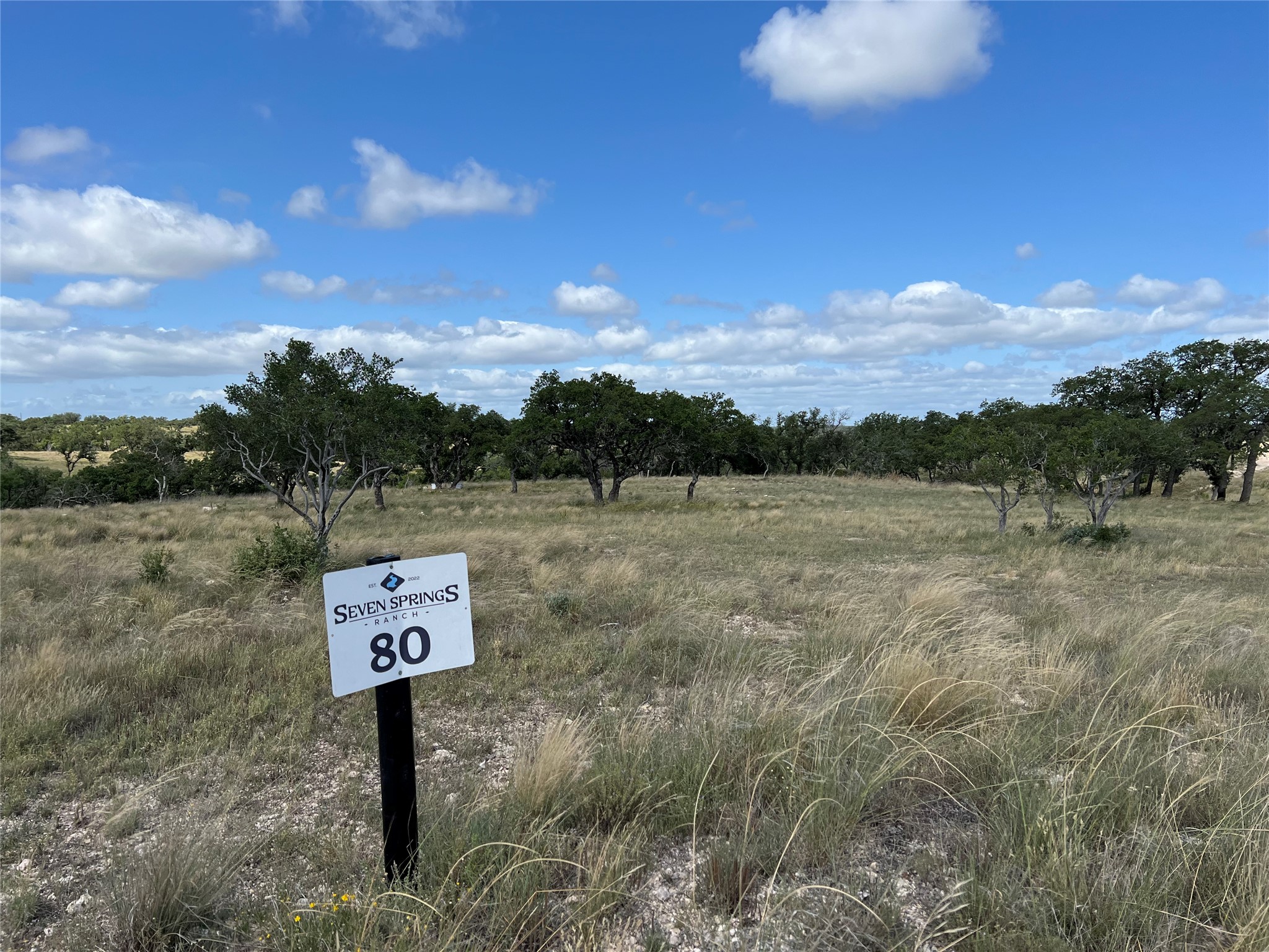 Lot 80 Seven Springs Ranch Junction Junction, TX 76849 - Photo 3 of 17 a sign board with tall buildings in the background