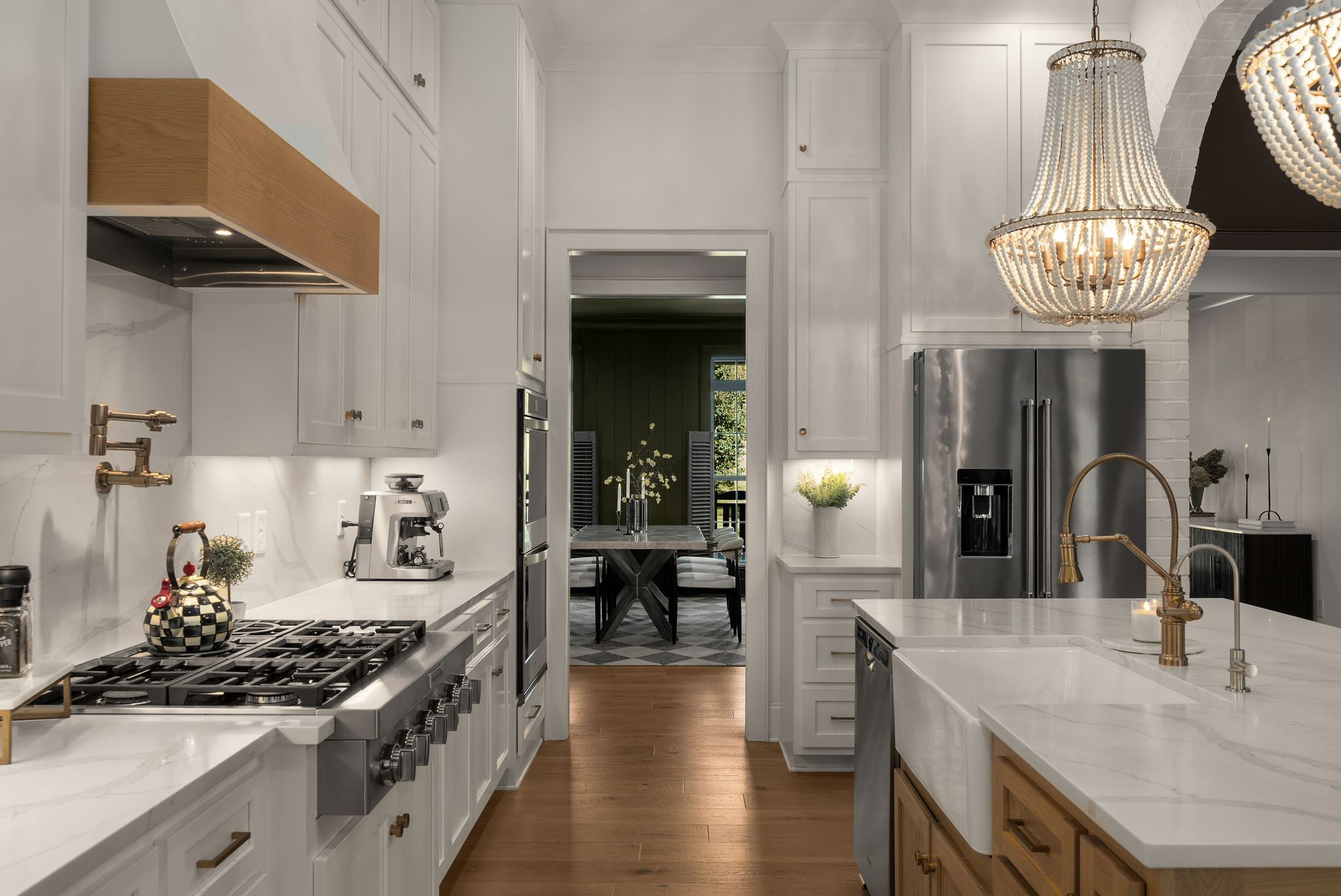 1780 Berea Church Road Lebanon, TN 37087 - Photo 17 of 62 a kitchen with stainless steel appliances granite countertop a stove and a wooden floors