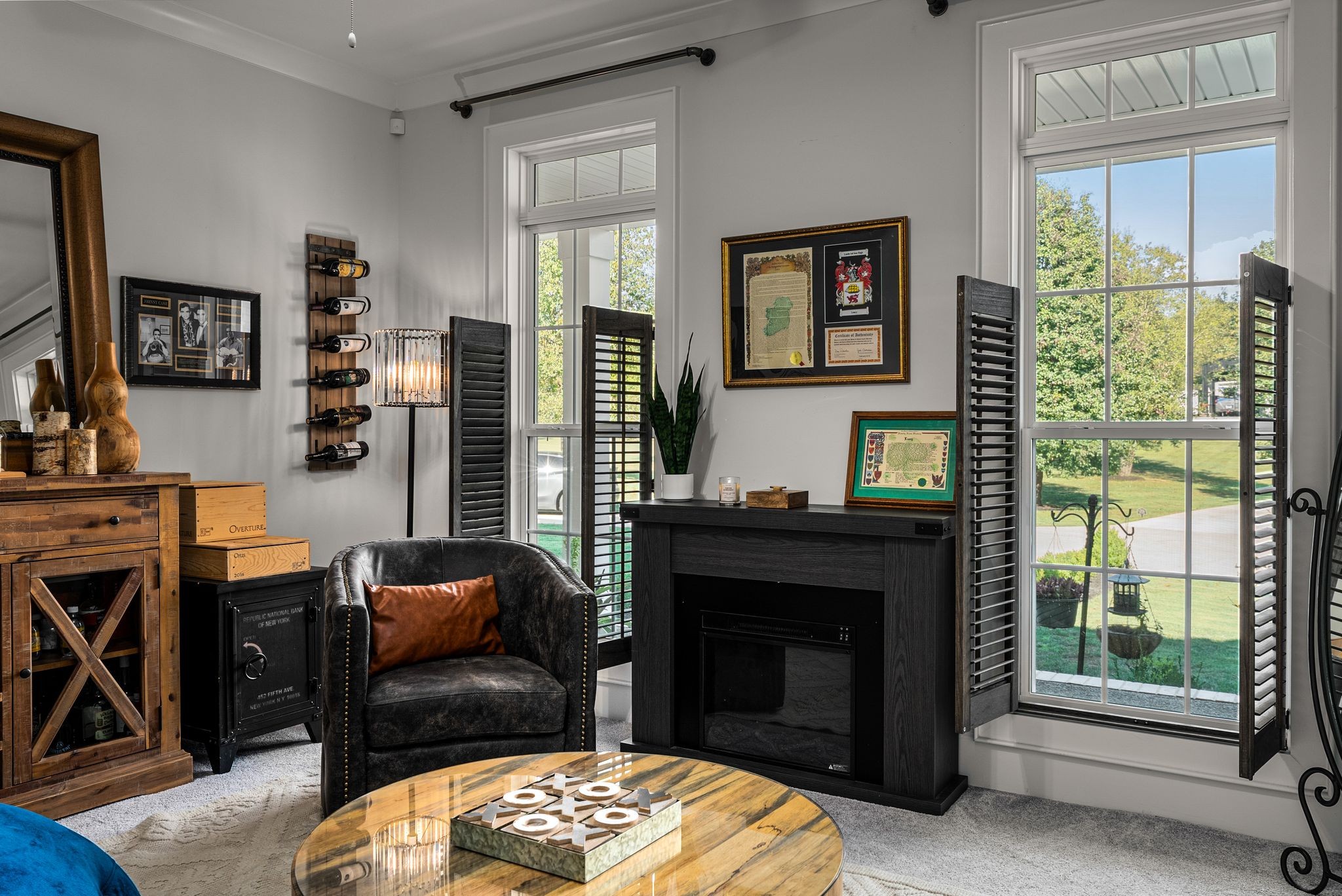 1780 Berea Church Road Lebanon, TN 37087 - Photo 32 of 62 a living room with furniture a flat screen tv and a fireplace