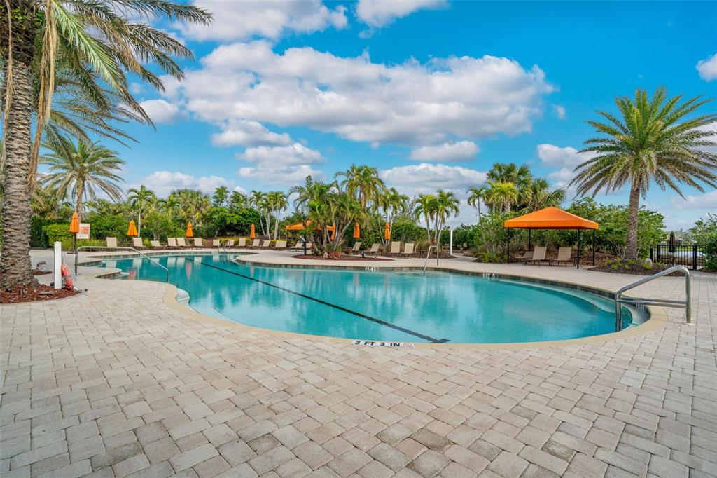 5804 Semolino Street Nokomis, FL 34275 - Photo 45 of 53 a view of swimming pool and lake view