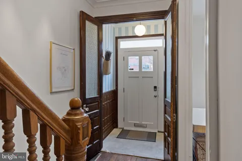 a view of an entryway door