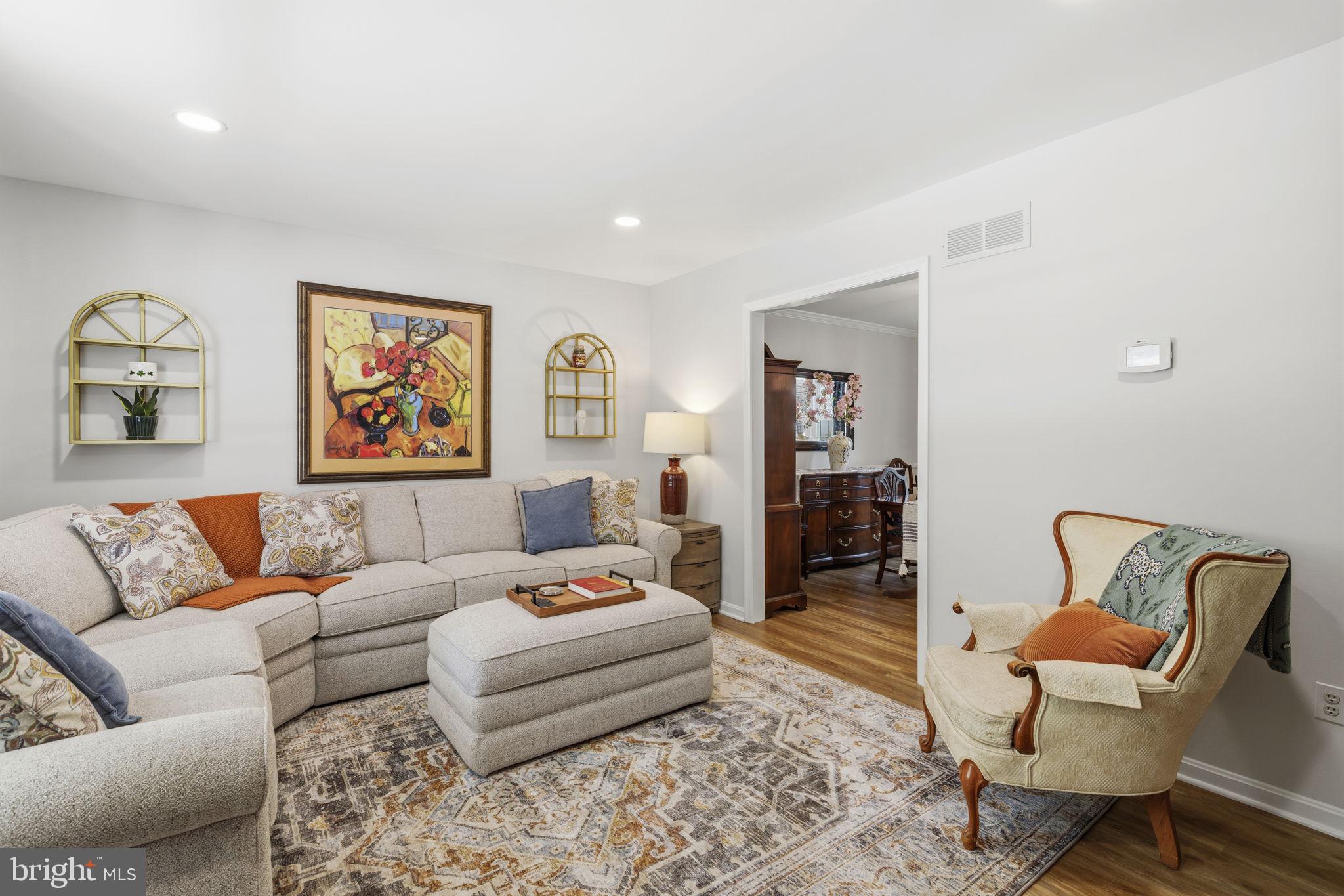 502 North Shamrock Road Bel Air, MD 21014 - Photo 6 of 46 Living room w/LVP flooring & recessed lighting