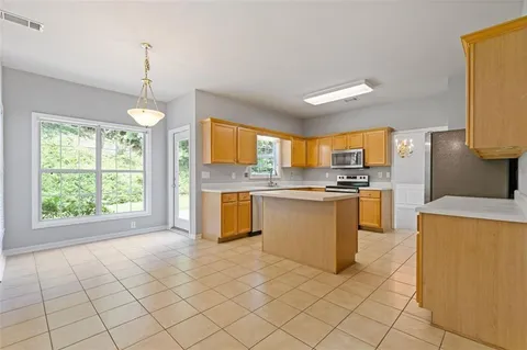 a view of an entryway wooden floor
