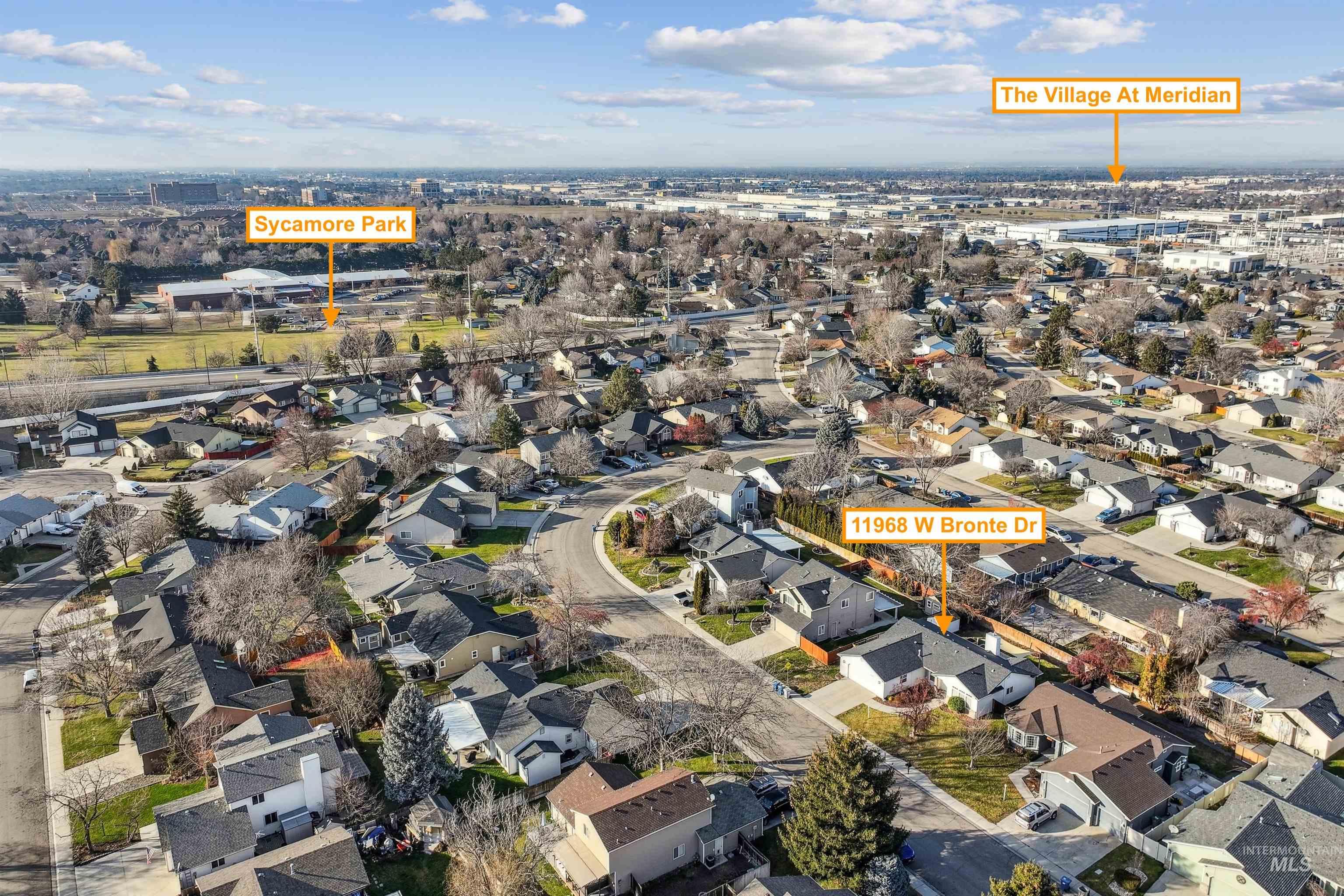 11968 West Bronte Street Boise, ID 83709 - Photo 44 of 48 Aerial view of property and surrounding area with nearby suburban area
