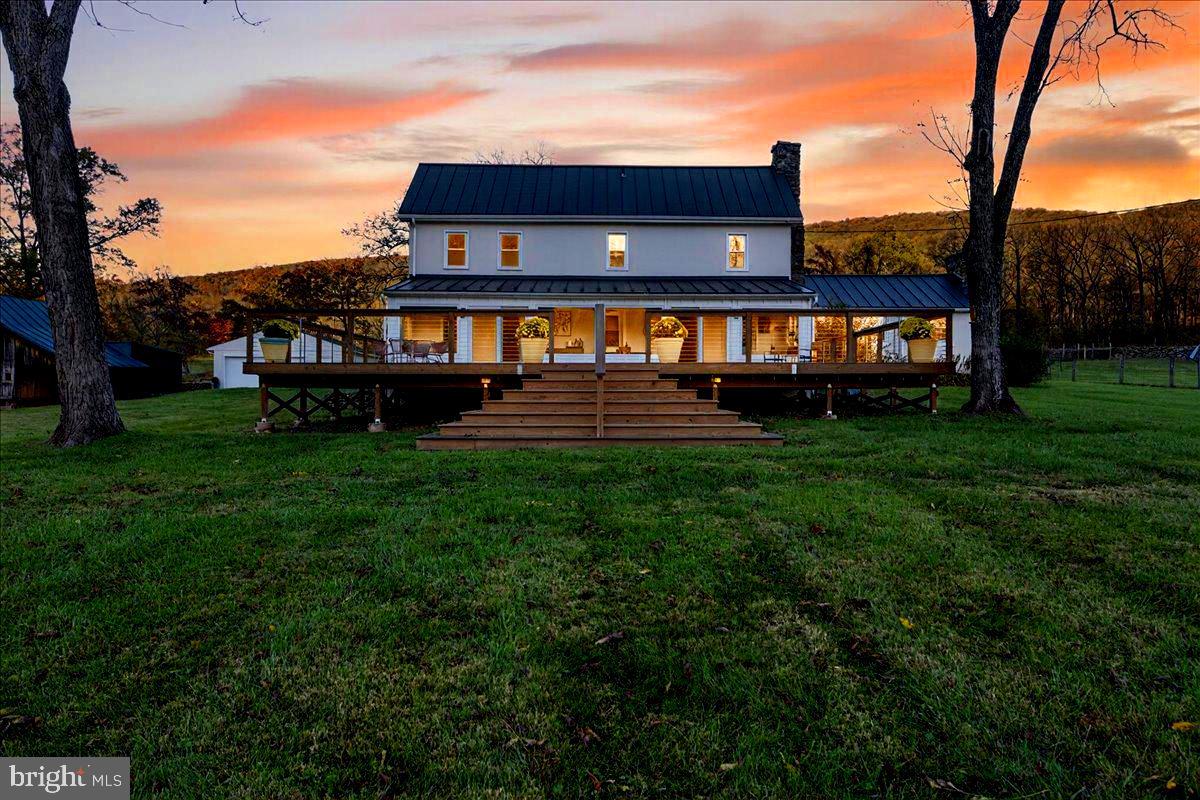 290 Riley Hollow Road Huntly, VA 22640 - Photo 113 of 148 a view of a big yard with a big yard and large trees