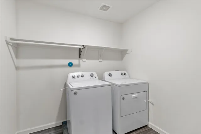 an empty room with closet