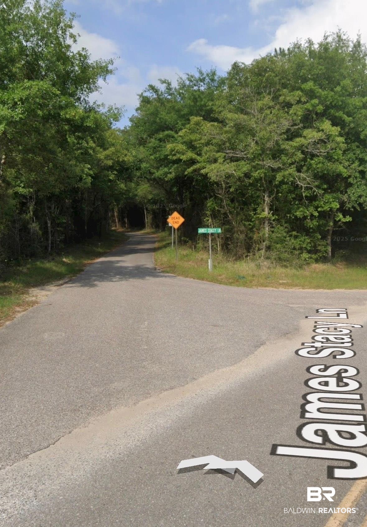 35900 James Stacy Lane Stapleton, AL 36578 - Photo 3 of 4 View of asphalt street featuring traffic signs