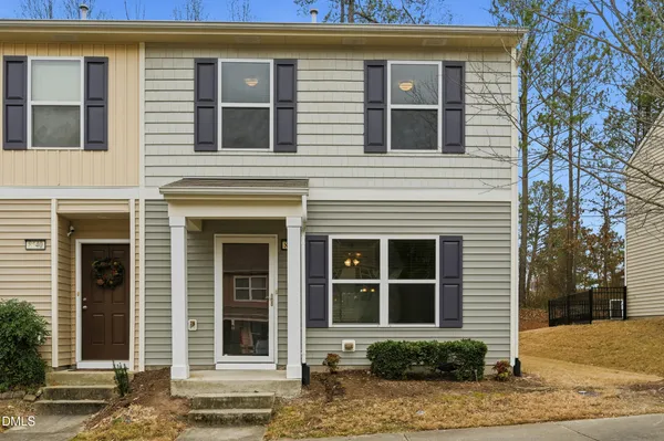 a front view of a house