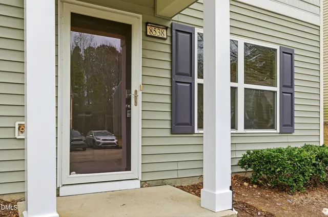 a view of front door and porch
