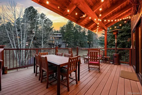 a outdoor view with a sitting space