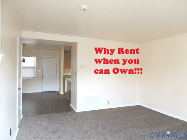 a view of an empty room