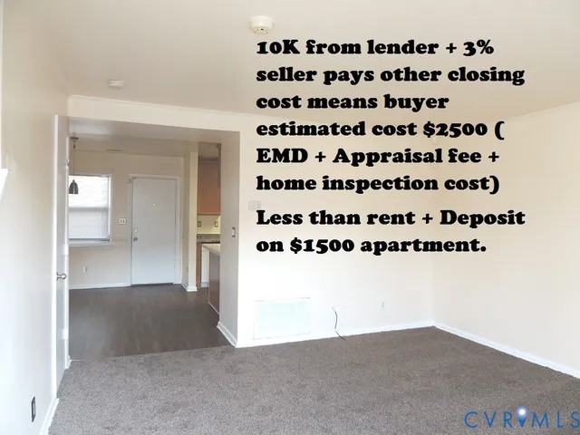 a view of an empty room