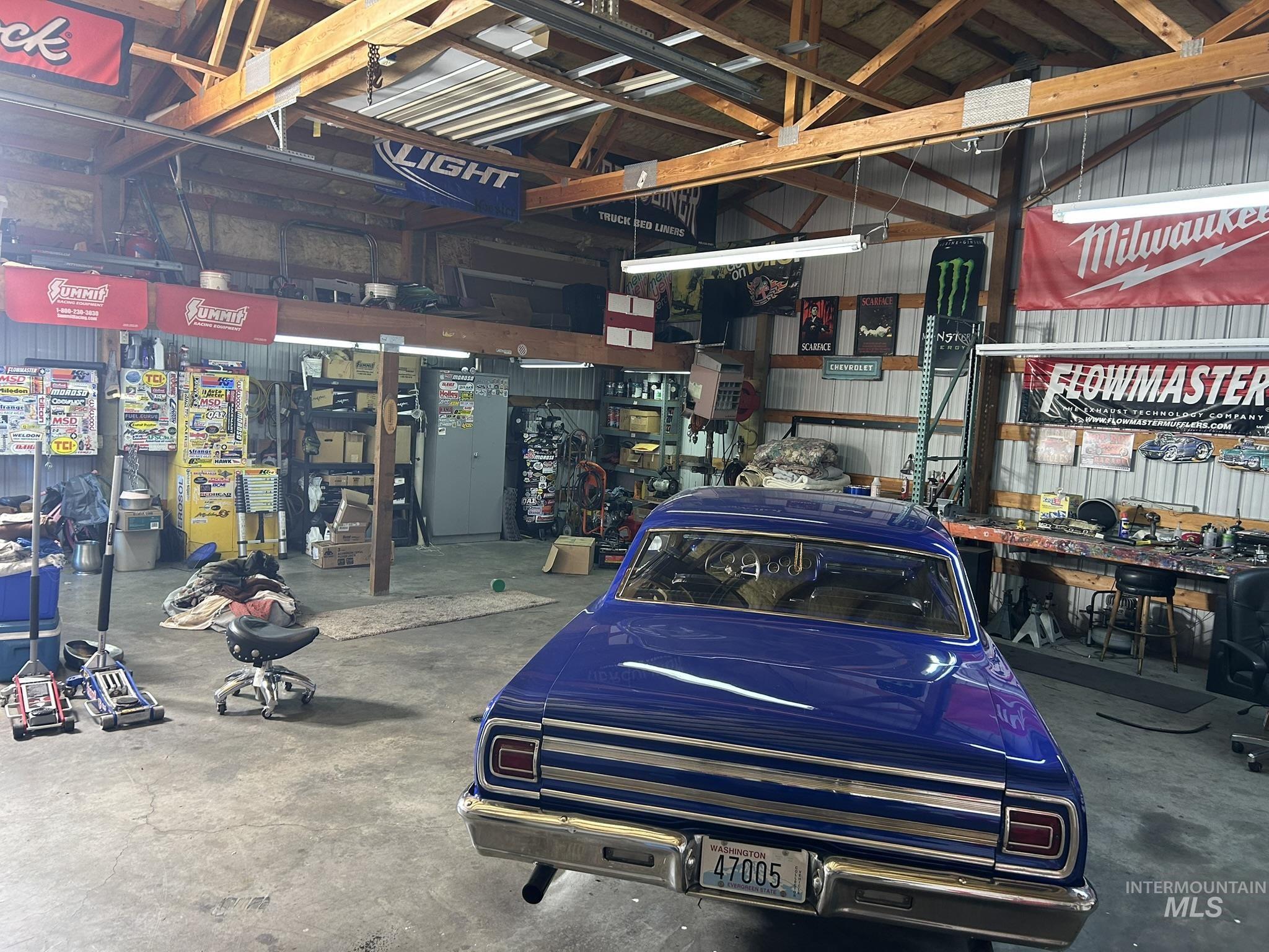 3731 16th Street Lewiston, ID 83501 - Photo 32 of 35 Garage with a workshop area and metal wall