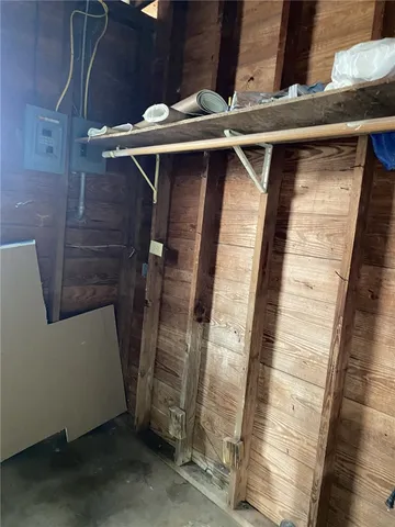 a close view of door