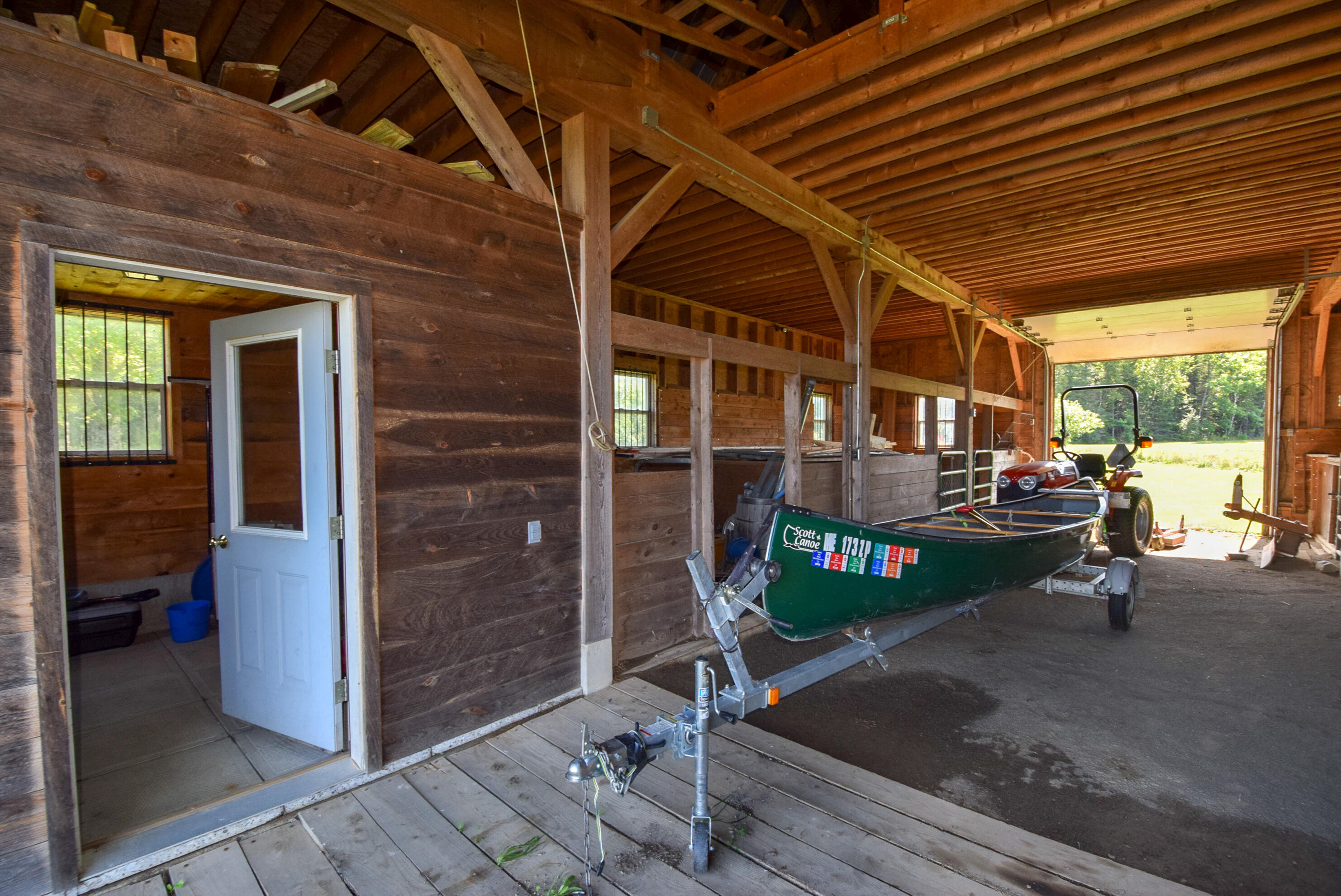 657 Golden Ridge Road Sherman, ME 04776 - Photo 17 of 43 Barn Interior...
