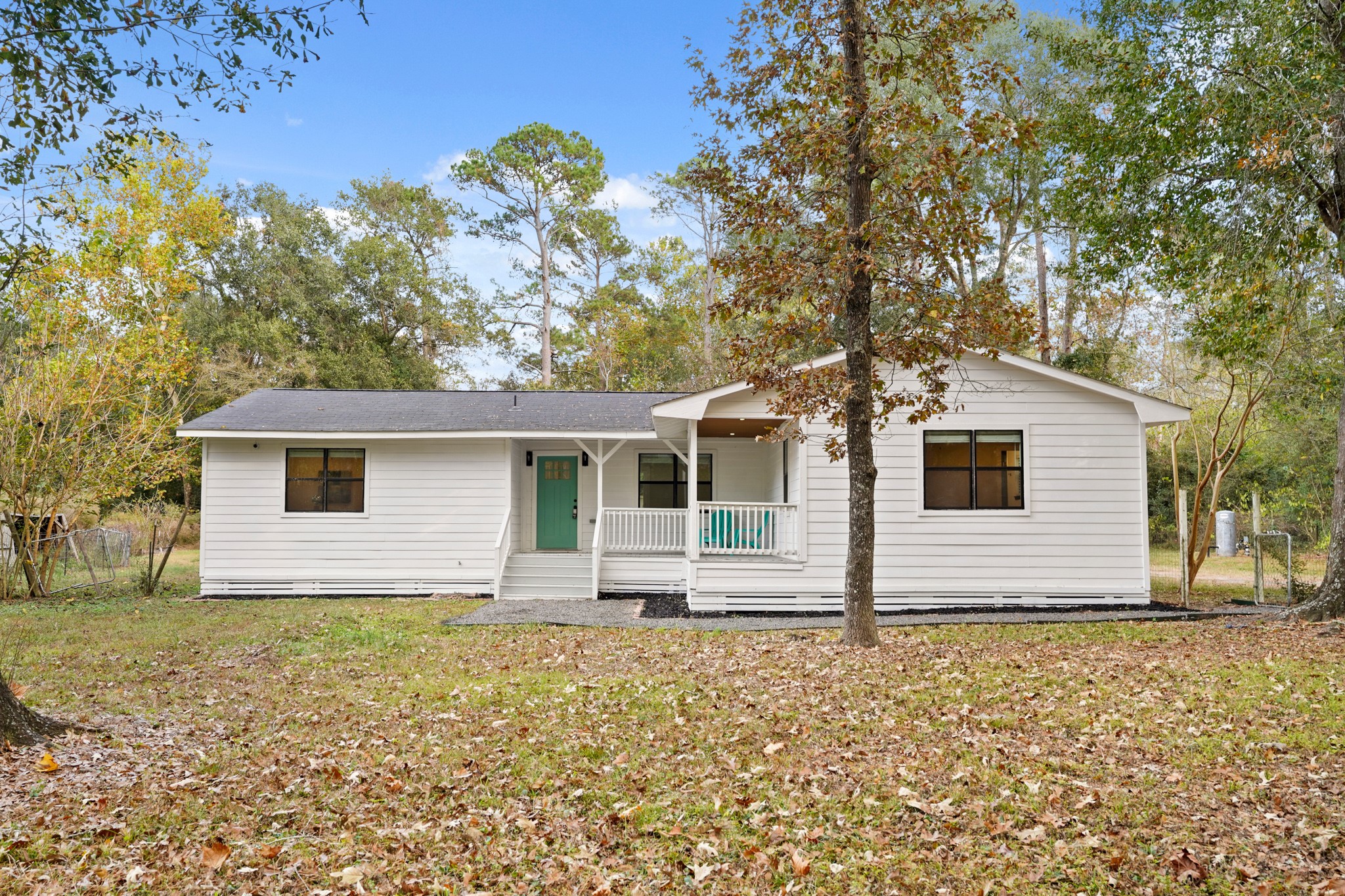 front view of house with a yard
