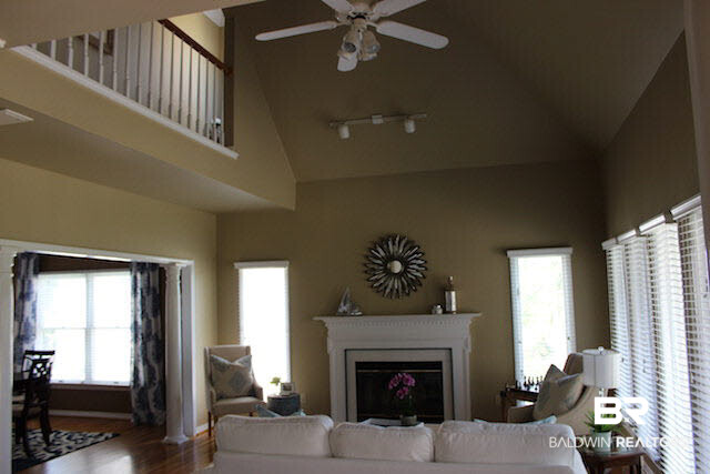 6338 D'Olive Court Daphne, AL 36526 - Photo 6 of 34 Living room has vaulted ceilings!