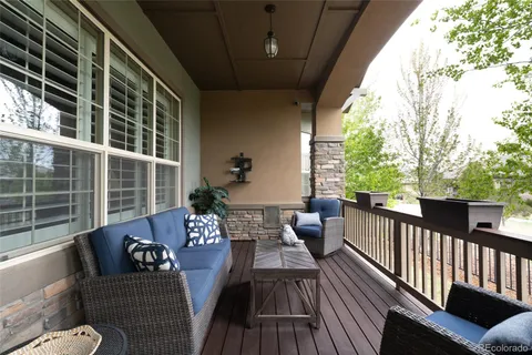 a view of balcony with couch