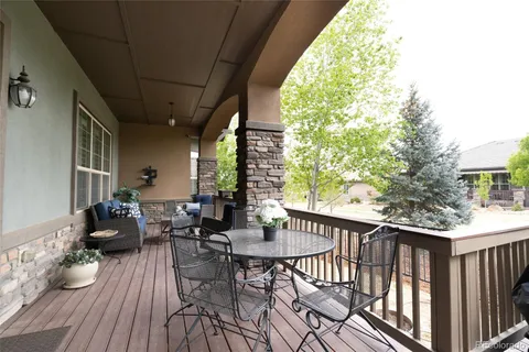 a outdoor space with furniture