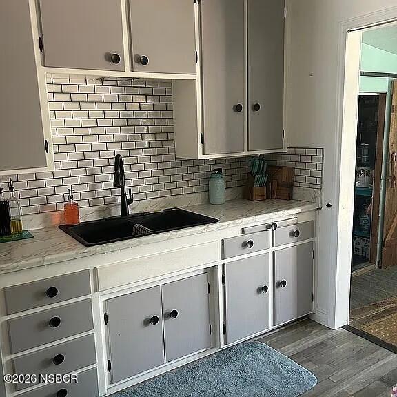 766 South 6th Street Grover Beach, CA 93433 - Photo 6 of 20 a bathroom with a sink and a mirror