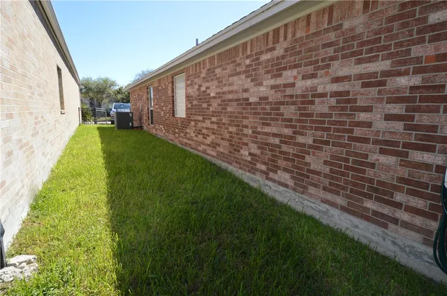 a view of a lake from a yard