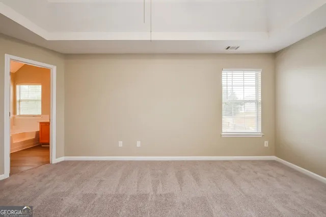 a view of a livingroom with a window