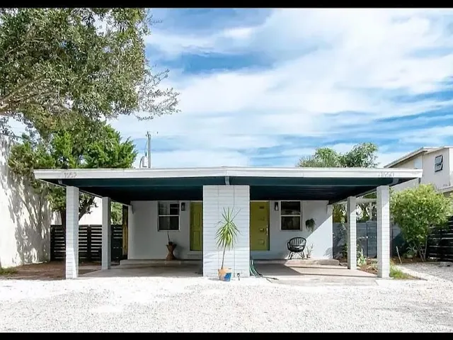 a front view of a house