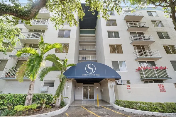 a front view of a multi story residential apartment building