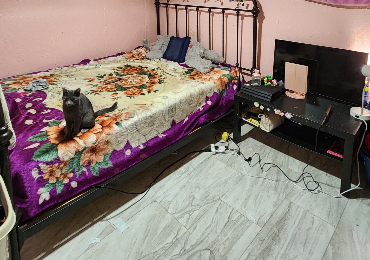 7 Rose Avenue Addison, IL 60101 - Photo 22 of 24 a bedroom with a bed dresser and a flat screen tv