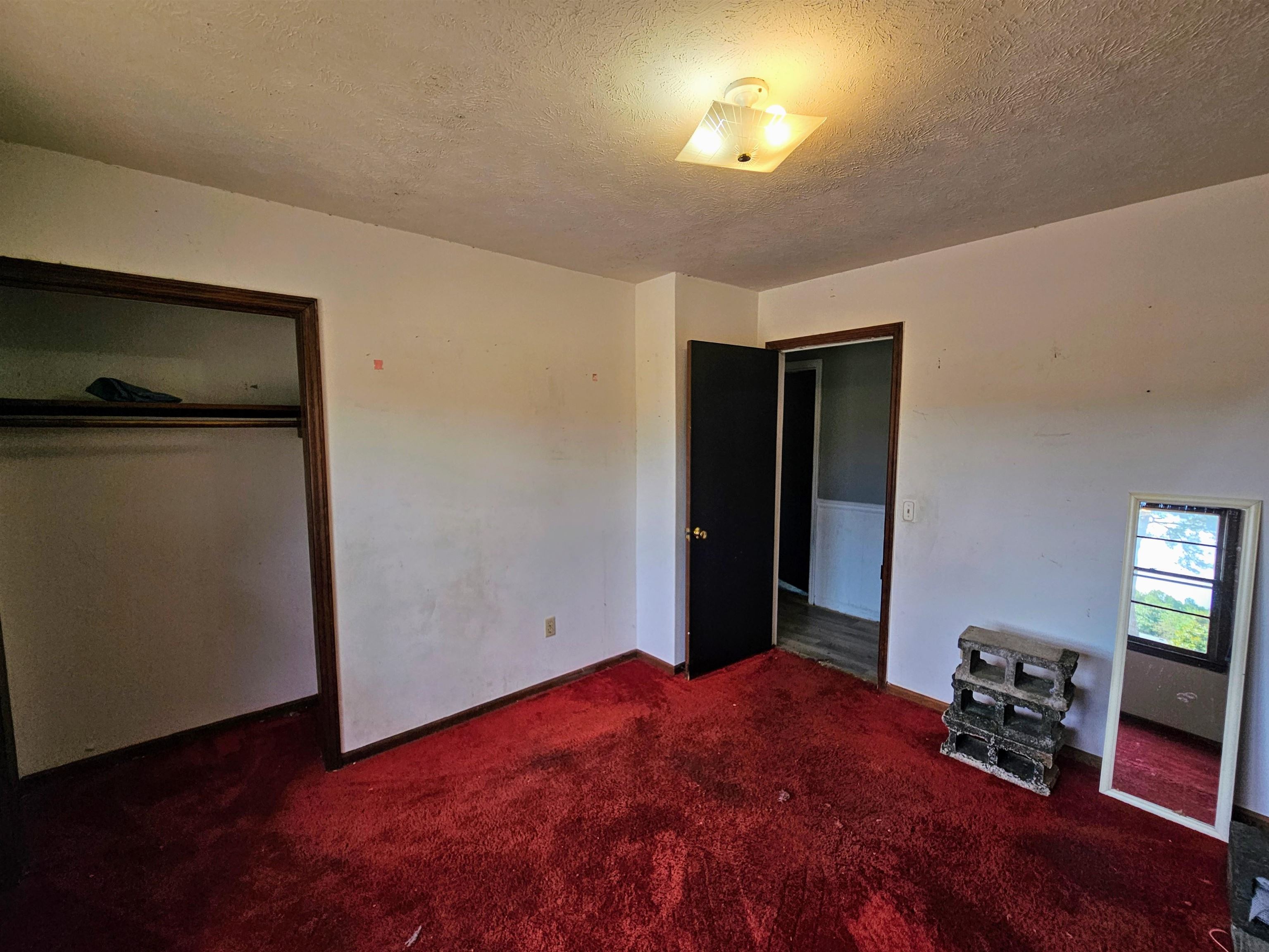 156 Small Road Sellers, SC 29592 - Photo 13 of 32 Unfurnished bedroom featuring carpet floors, a tex