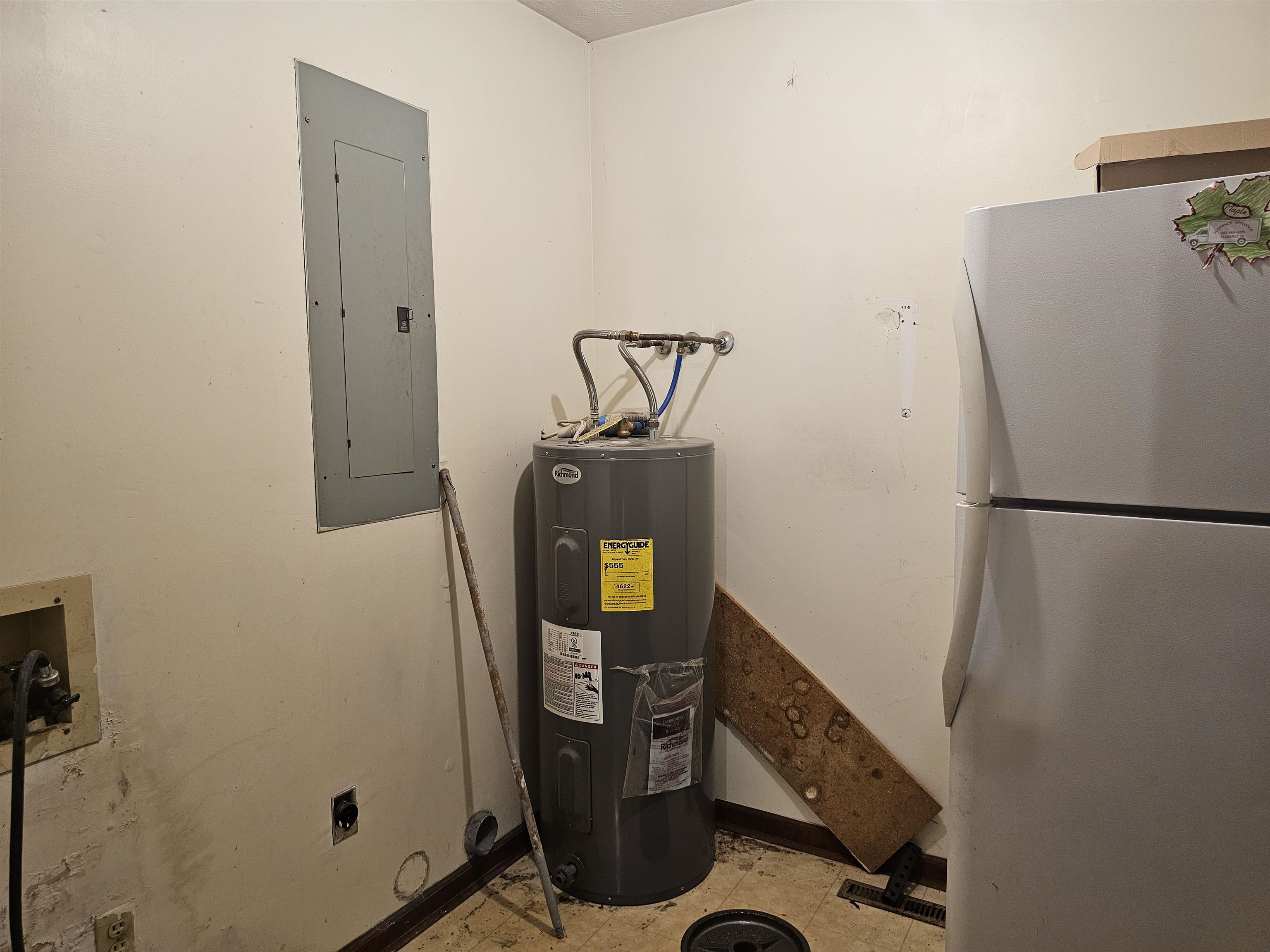 156 Small Road Sellers, SC 29592 - Photo 9 of 32 Utility room featuring water heater and electric p