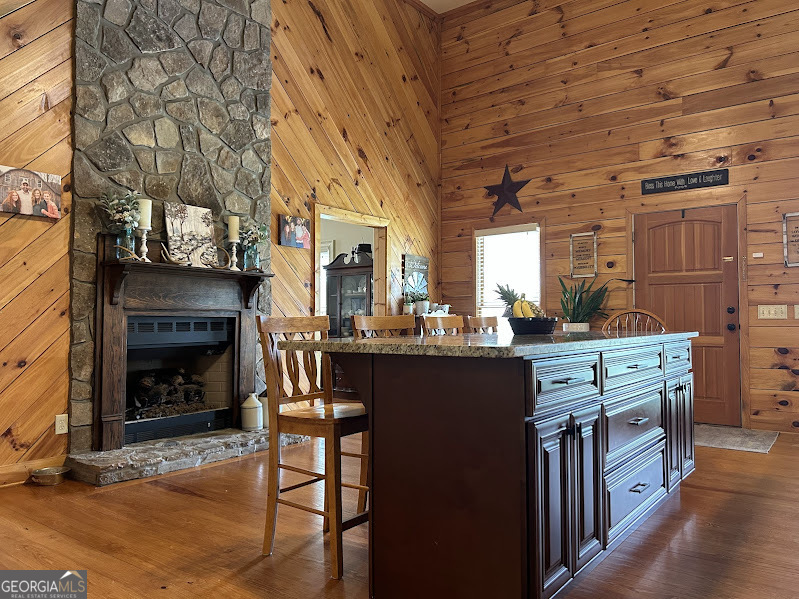 2838 Skitts Mountain Road Cleveland, GA 30528 - Photo 5 of 41 a view of a kitchen with furniture and a fireplace