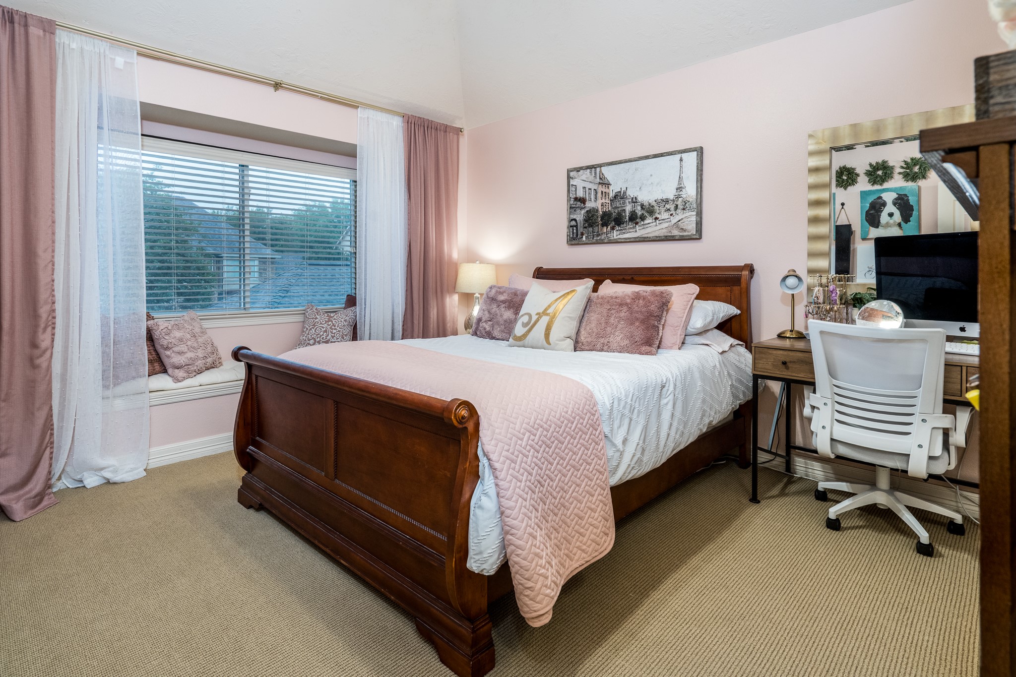 10411 Harnwell Crossing Drive Spring, TX 77379 - Photo 35 of 50 a bedroom with a bed chair and window