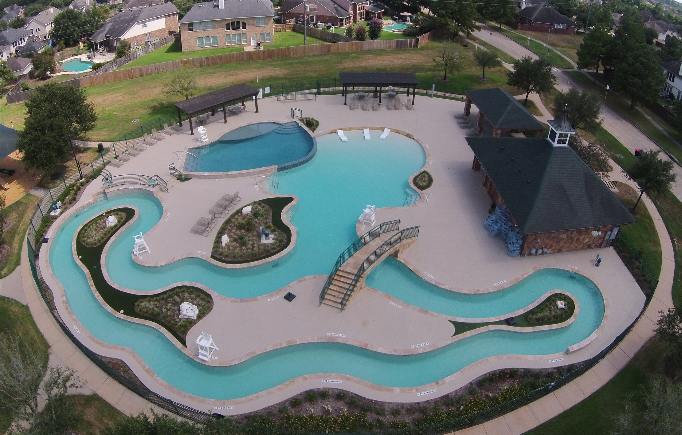 10411 Harnwell Crossing Drive Spring, TX 77379 - Photo 50 of 50 an aerial view of a swimming pool and outdoor space