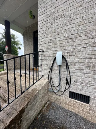a view of a lush green field