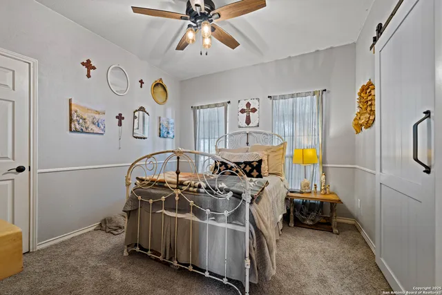 a room with a table and a chair