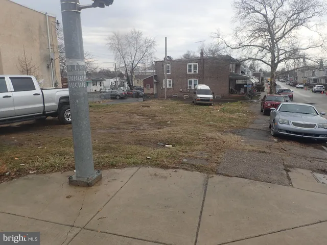 a car parked on the side of a street