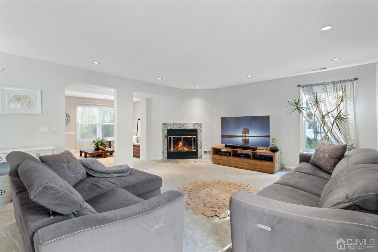 3 Rider Place West Windsor, NJ 08550 - Photo 6 of 33 a living room with furniture and a fireplace