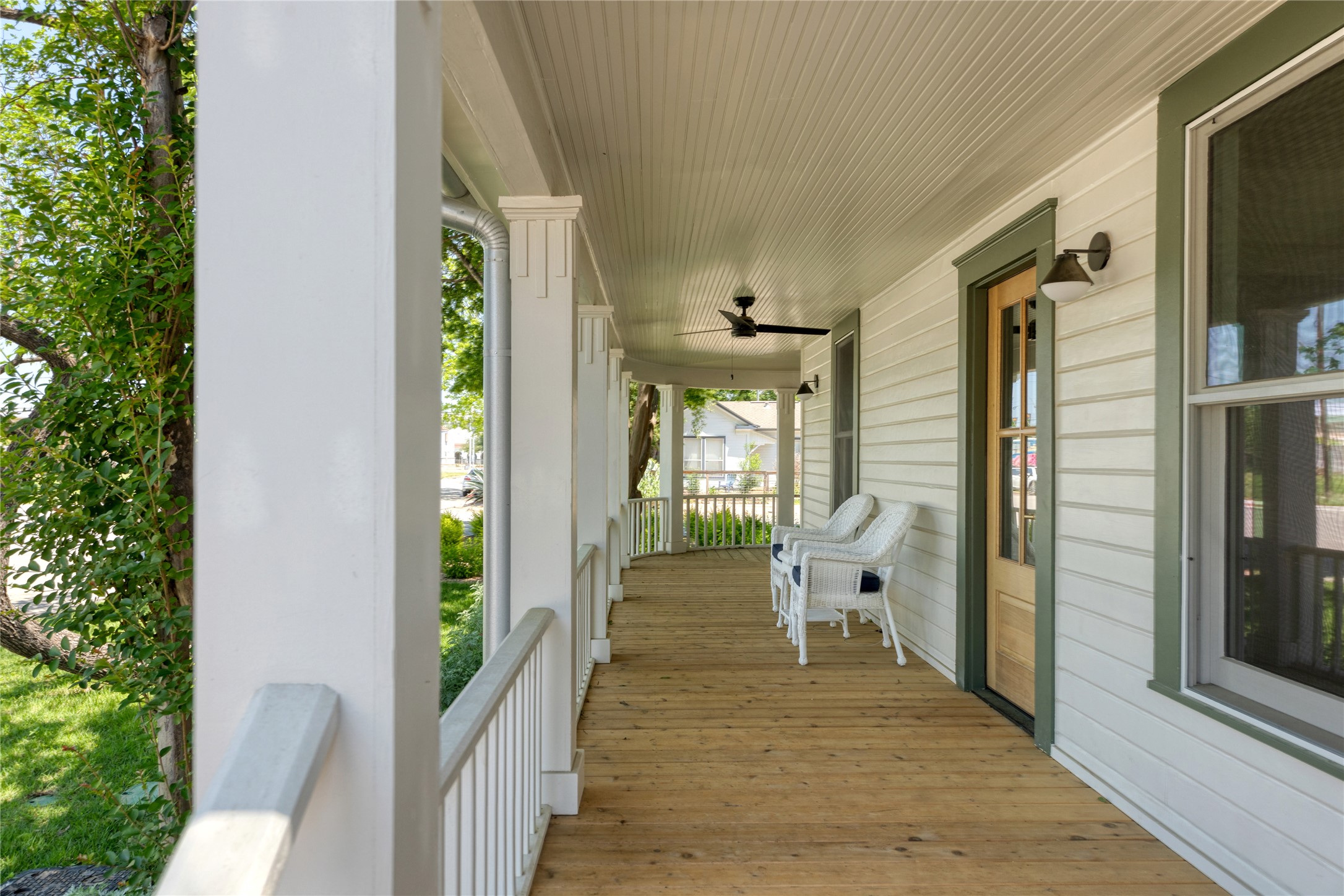 1701 Willow Street Austin, TX 78702 - Photo 9 of 29 a view of porch with wooden floor and seating space